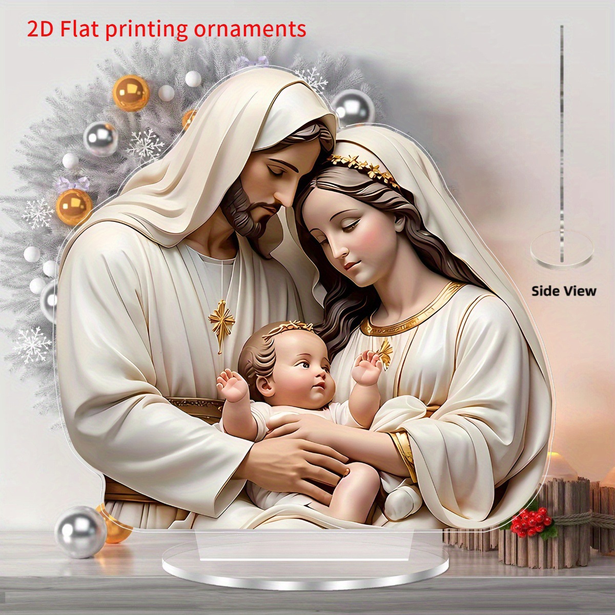 亚克力彩印装饰情人节桌面摆件可用于家里办公室卧室跨境贴标