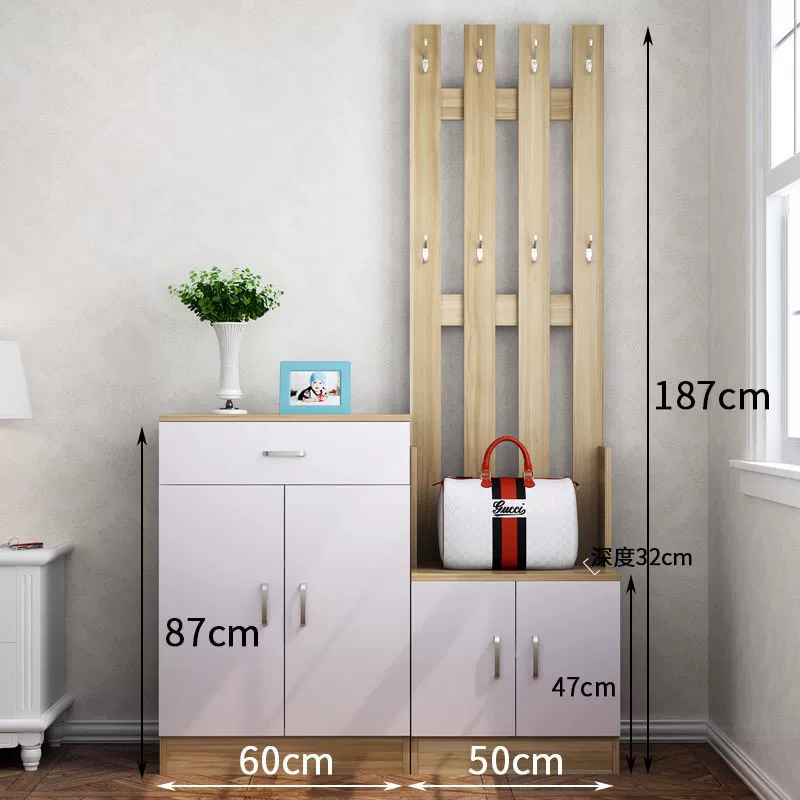 Garment Rack Freestanding Shoe Cabinet Wardrobe Hanger from Yomiego