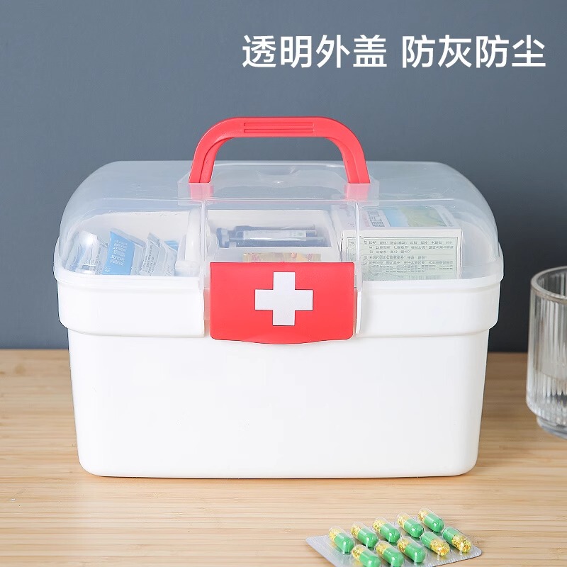 医療ボックス、家庭用、学生寮用大容量収納ボックス、薬収納ボックス、家庭用小型薬箱、卸売|undefined