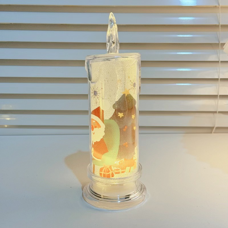 Cristal simulado lámpara de vela LED pequeña lámpara de té cera noche pareja confesión propuesta de matrimonio decoración atmósfera lámpara regalo de cumpleaños