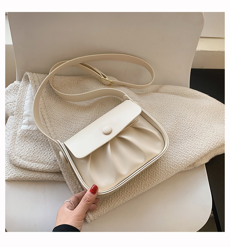 Wholesale Solid Color Shoulder Crossbody Saddle Bag Nihaojewelry display picture 71