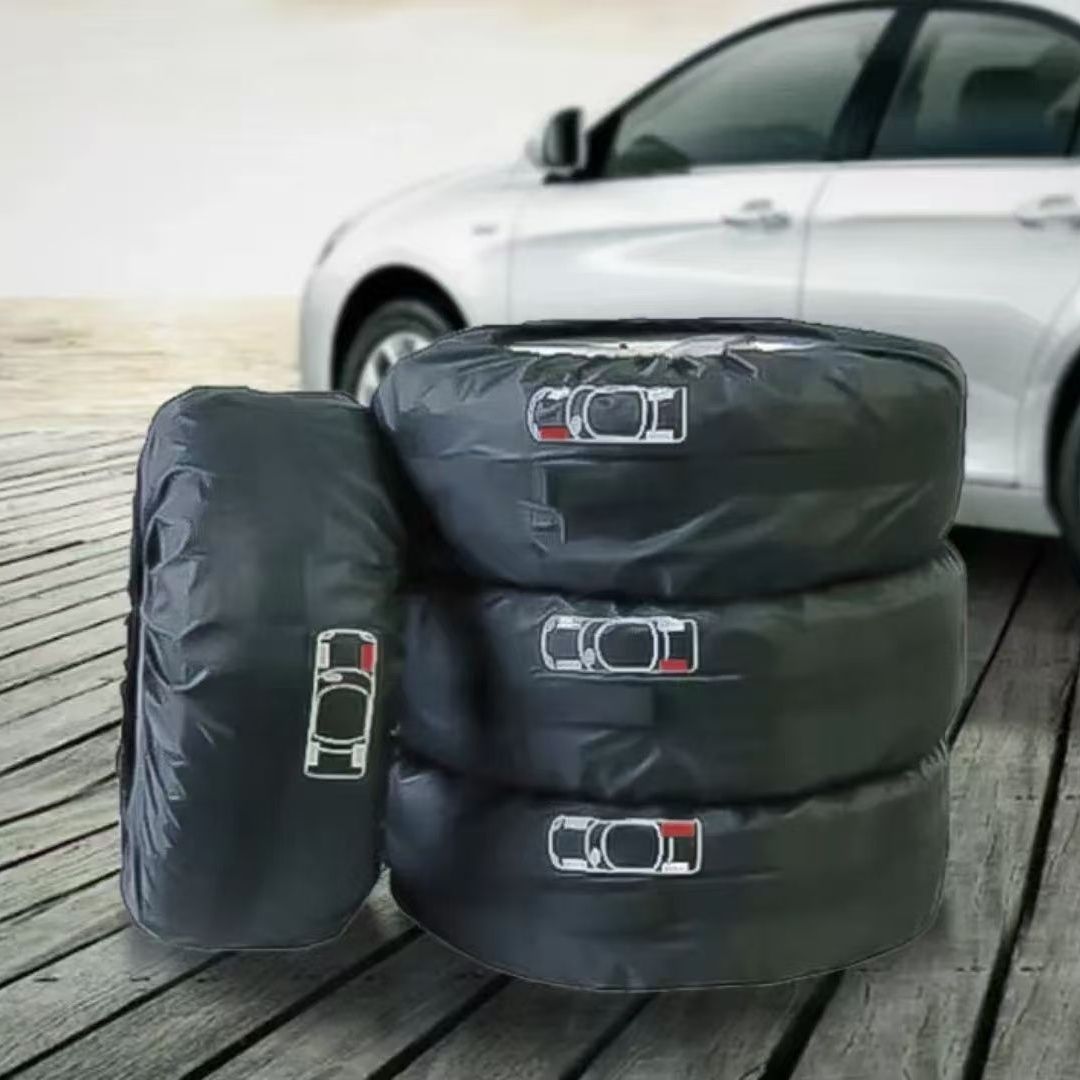 Car tire cover Oxford cloth tire protection dustproof snow storage bag spare tire storage sun protection accessories wholesale