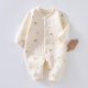 Baby spring and autumn quilted jumpsuit men and women Baby Cotton warm clothes newborn thin cotton romper romper coat