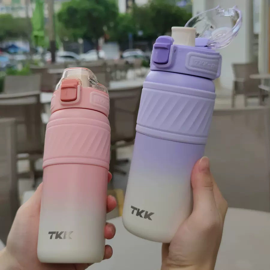 TKK新款316不锈钢保温保冷杯户外运动便携水杯学生上学用补水杯子