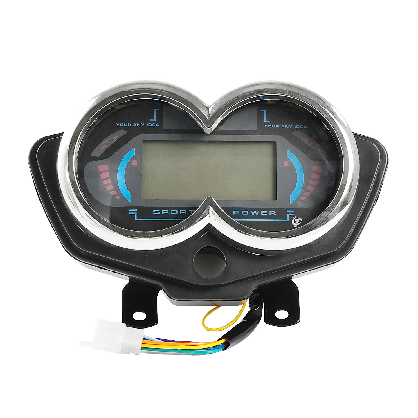 Medidor de triciclo eléctrico 48v60v72V Instrumento LCD general Conjunto Voltaje Medidor de electricidad Medidor de acumulación de kilometraje