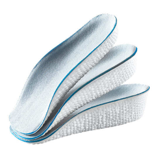 Seven-point heightening insole not tiring feet men's military training summer sports insole women's invisible inner heightening pad half pad arch pad