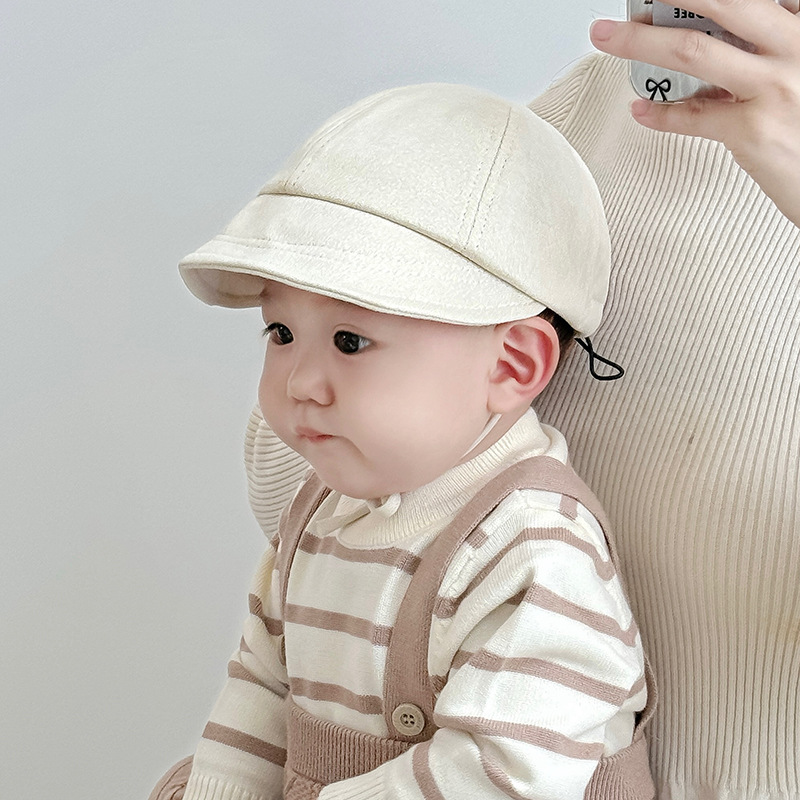 Sombreras coreanas para bebés primavera y otoño delgadas sombreros de protección solar para niños niños invierno sombreros de béisbol para niños pequeños