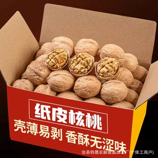 代发新疆纸皮核桃新货原味185核桃旗舰店薄皮新核桃健康坚果即食