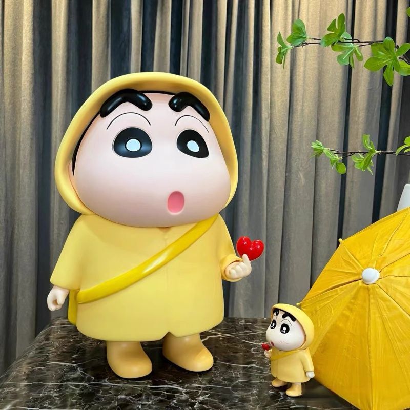【店頭売れ筋】台湾輸出INS風23cm大型ビーチレインコートシリーズクレヨンしんちゃんフィギュア週間|undefined