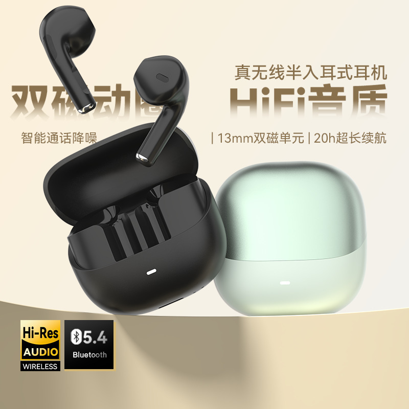 2025 New Bluetooth Headset T03 Craft Flip Wireless Semi-In-Ear Call E-Sports Low-Latency Cross-Border Hot Model