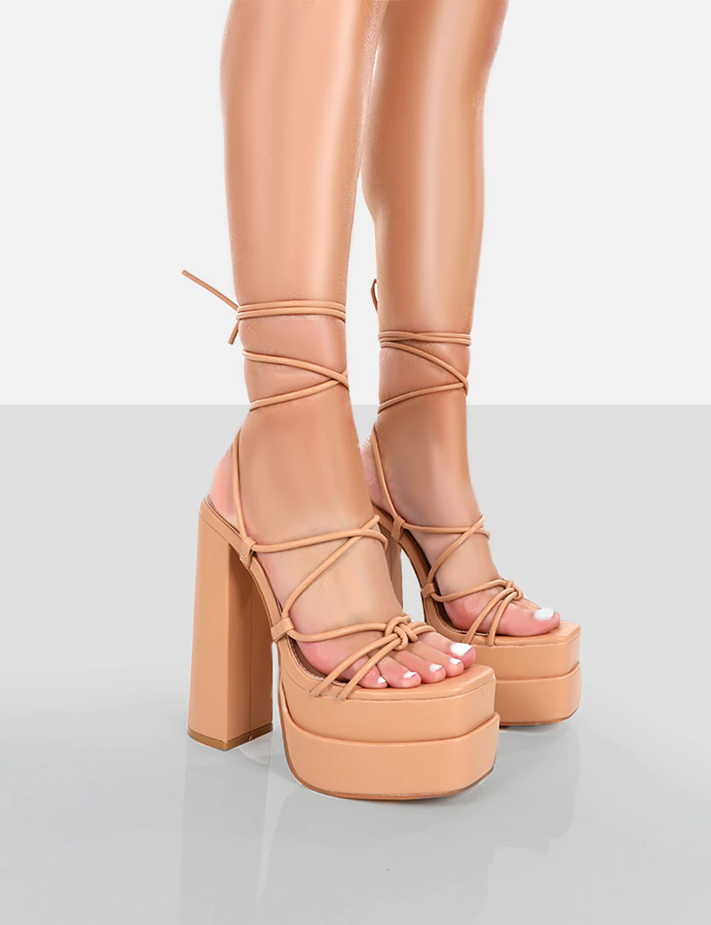 Sandal cao gót nữ quai miệng cá hở mũi, gót cao 9 cm — Màu tím chi tiết 1