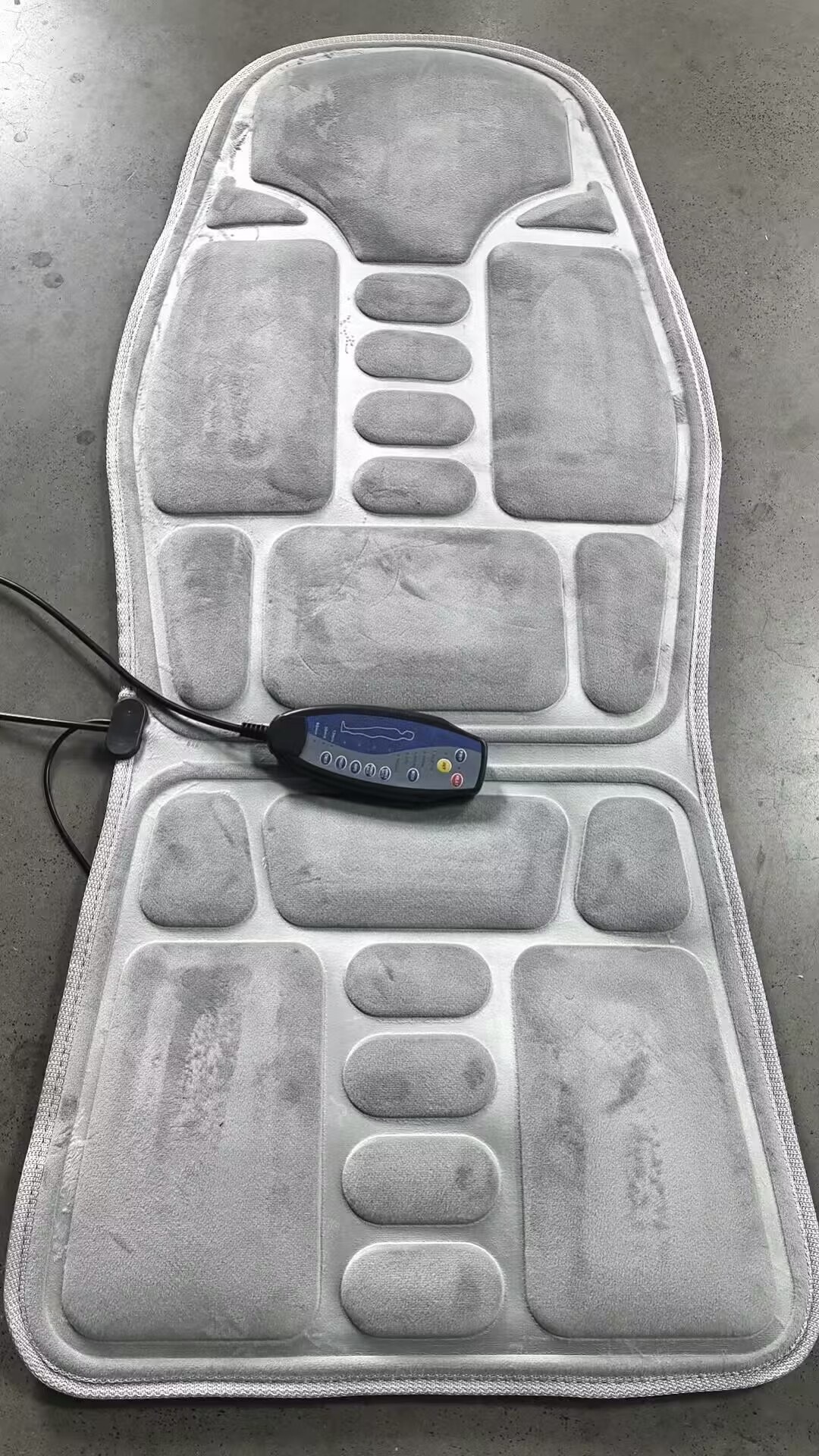 Cross-border car massage seat cushion, car and home use full-body cervical massager, heated massage cushion, large quantity at favorable price