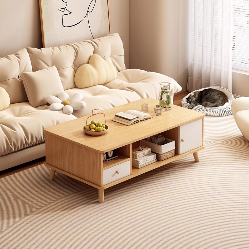 Mesa de té, sala de estar, nuevo sofá doméstico, mesa de comedor simple, alquiler simple, mesa pequeña del dormitorio