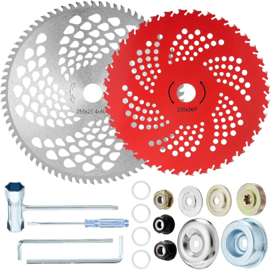 Venta directa de fábrica Placa de cadena cabeza de hierba 20 dientes cuchillo placa Cadena de 9 pulgadas hoja dentada cabeza de hierba accesorios cortacésped