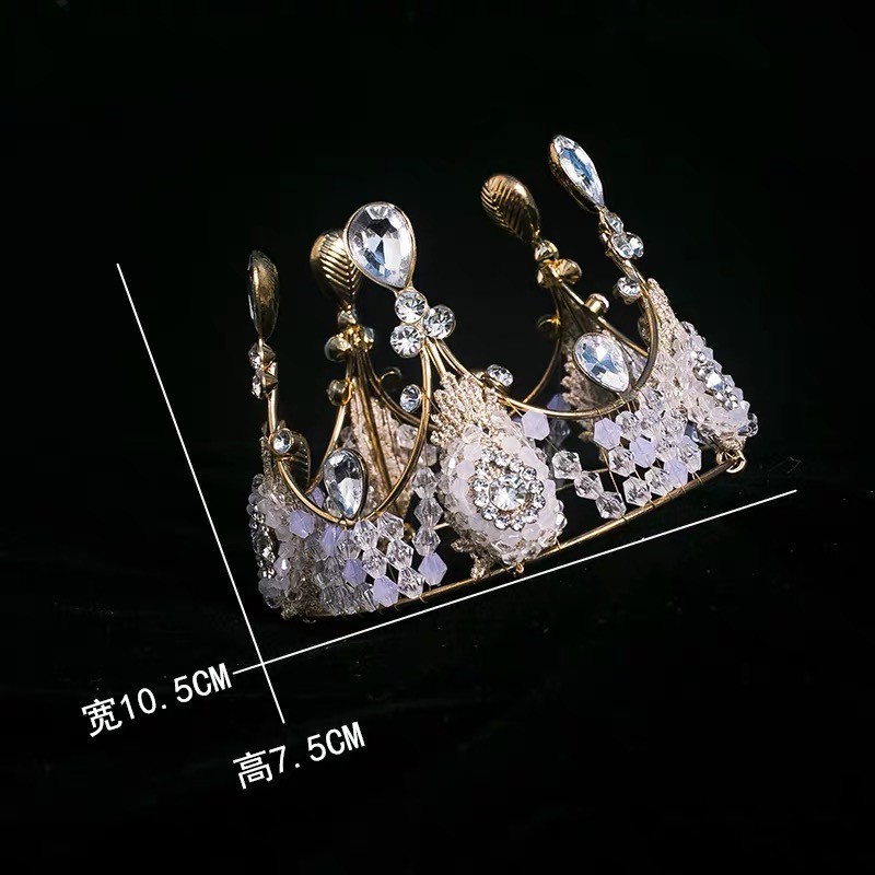 Celebridades de Internet Pastel de cumpleaños Decoración de la corona Adornos de la corona Reina infantil Corona de perlas Adornos de la corona Accesorios para sombreros para adultos