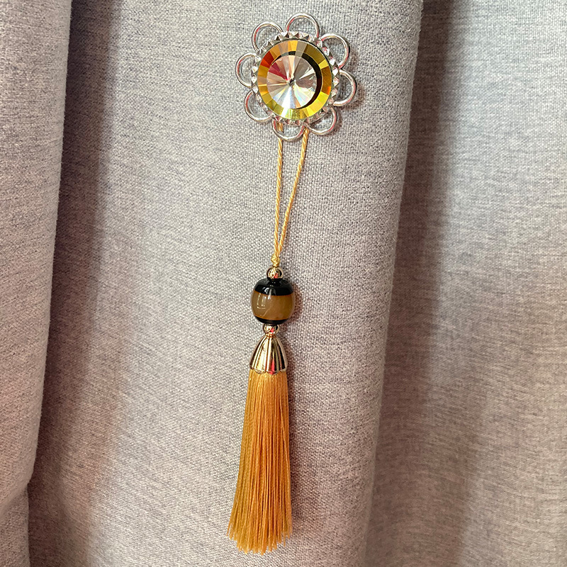 Chinese style imitation jade tassels, hanging fans, vertical tassel pendants, antique ornaments, curtains, lace accessories