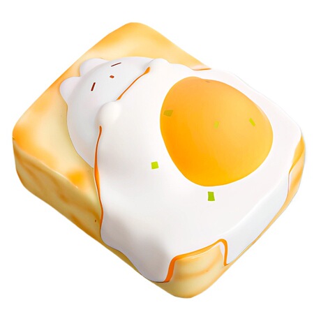 Squeeze Toys Xiaohongshu's Popular Pu Slow Rebound Toast Bun Pinch Food Toy Deco