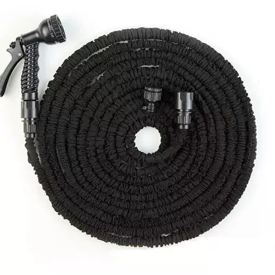 Hose, Telescopic Hose for Garden, High pressure car wash water gun - 25ft75menough-meters-black
