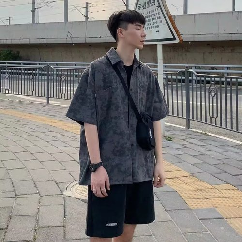 Men's Summer T-Shirt Casual Streetwear Loose Fit Fashion Top Sweatshirt Daily Wear Outerwear