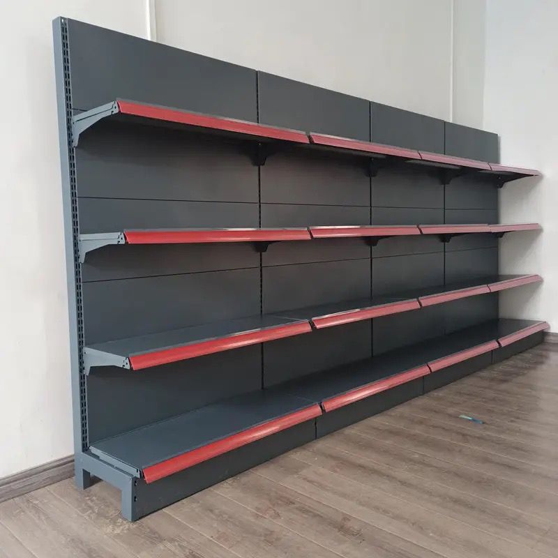 超市货架展示架便利店货架商店零食挂钩货架单面双面货架子置物架