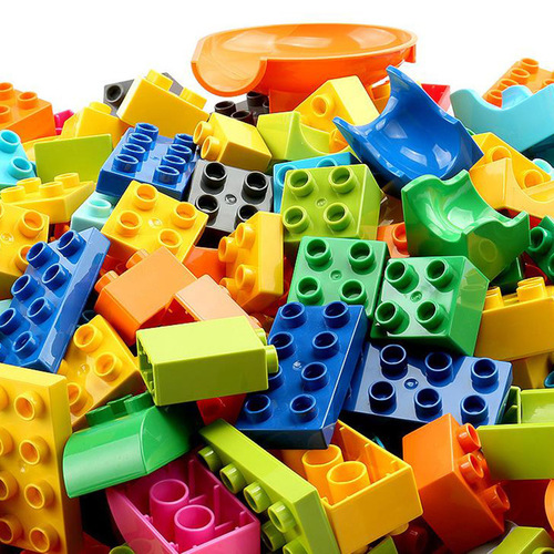 Children's bulk building blocks assembly compatible with Lego large particle building block table multi-functional educational toy set wholesale