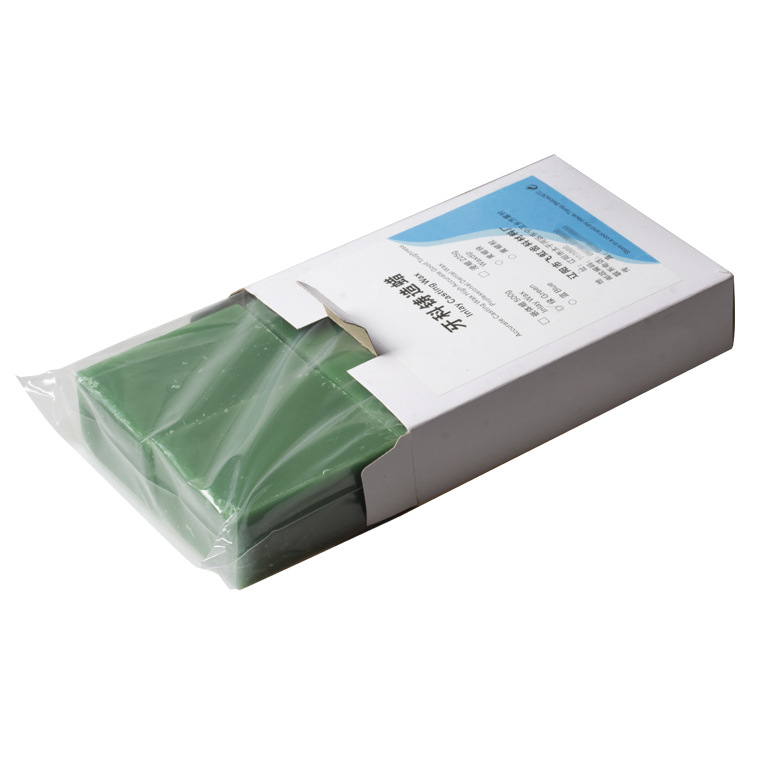 Material dental incrustado cera de fundición de cera bloque de cera verde cera azul 500g material de la dentadura dental ventas directas de la fábrica