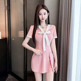 Foot Bath Foot Bath Technician Work Clothes Women's Suit Slim-fit Slimming Temperament Sauna Club Spa Beautician Work Clothes