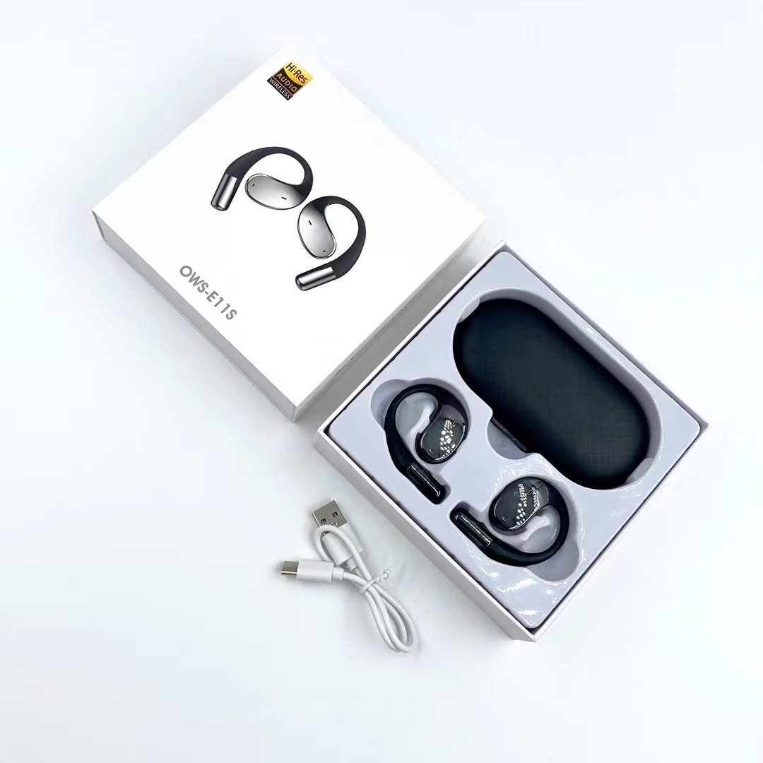 2024 nuevos auriculares Bluetooth E11S de alta calidad de sonido OWS no entren en el oído deportivo inalámbrico de larga duración image 6
