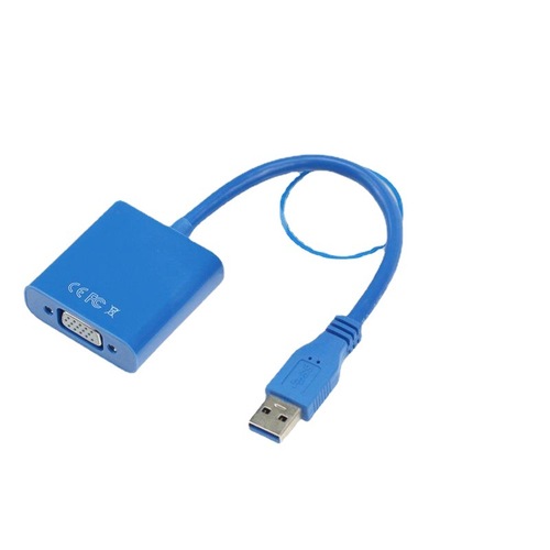 USB to VGA Adapter for Computer to Connect Monitor as Extended Screen, USB 3.0 to VGA Cross-Border