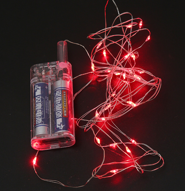 2节电池盒-圆壳-红灯