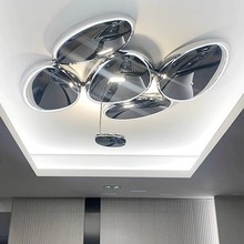 意大利设计师客厅吸顶灯现代简约酒店展厅卧室餐厅仿鹅卵石装饰灯