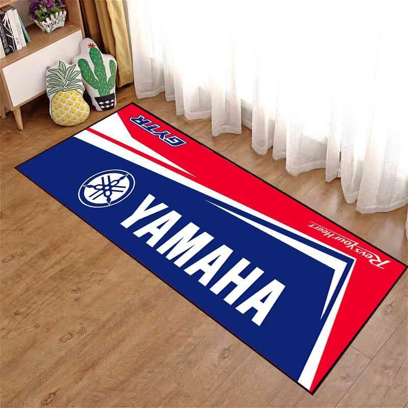 Cross-border Temu American-style diatomite long rug, motorcycle decorative floor mat, dirt-resistant, wear-resistant, easy to maintain, bedside rug