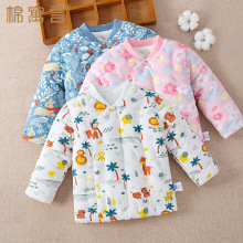 宝宝纯棉花手工棉袄 新生儿小孩加厚棉衣 婴儿童装幼儿上衣秋冬装