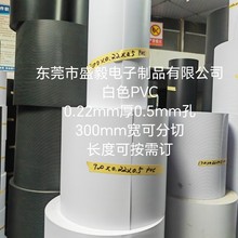 主机罩网PVC网散热防尘网黑白色PVC0.22mm厚0.5mm孔300mm宽卷料
