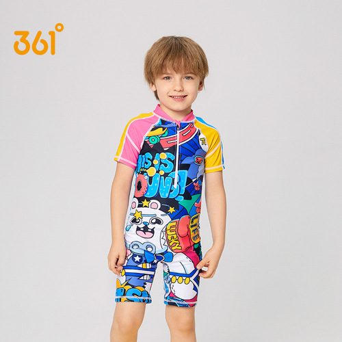 361 children's swimsuit boys' one-piece boxer swimsuit baby middle and large boy breathable quick-drying swimsuit