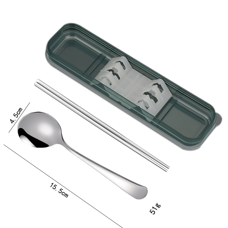 숟가락 젓가락 세트 (자연 색상) 3.5mm 두께