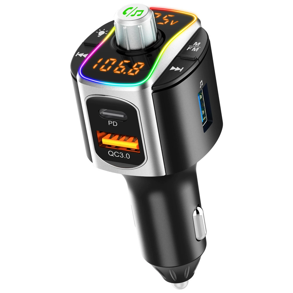 BC67 автомобиль MP3FM передатчик двойной экран красочный ослепительный Bluetooth громкой связи телефон Новый PD Новый