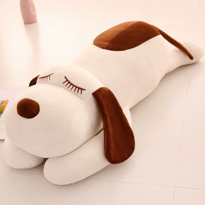 Puppy Plush Pillow Car Ornament Children's Sleeping Doll Birthday Gift Stress Relief Toy (Oyuncaq yastıqlar) - white-lying-dog-32cm