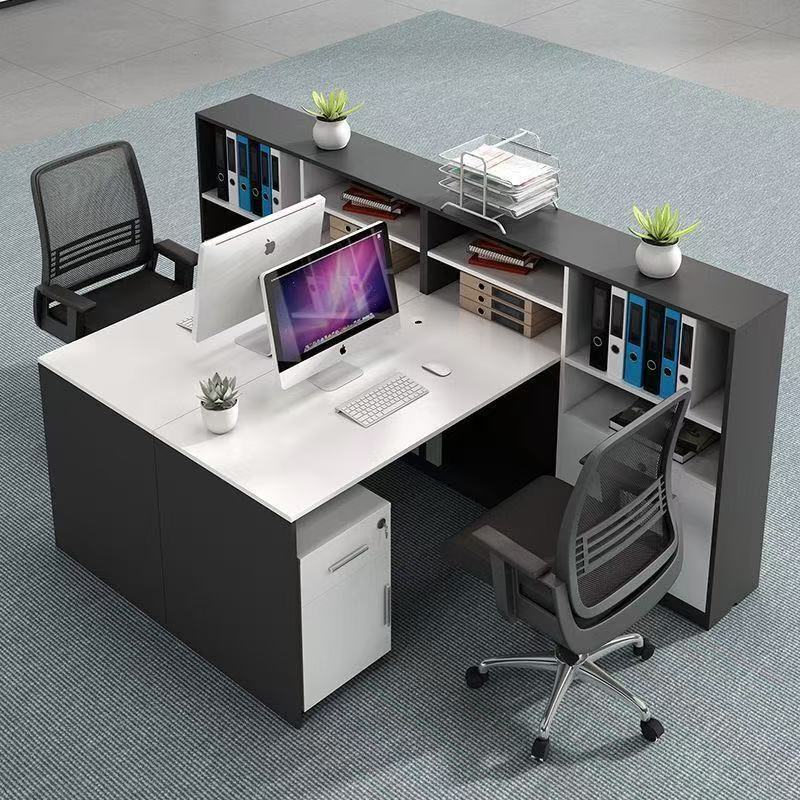 Office Desk Staff Workstation Screen Partition Office Desk Work Station Le King Type Single 2-4-6-8 Person Computer Desk and Chair Set