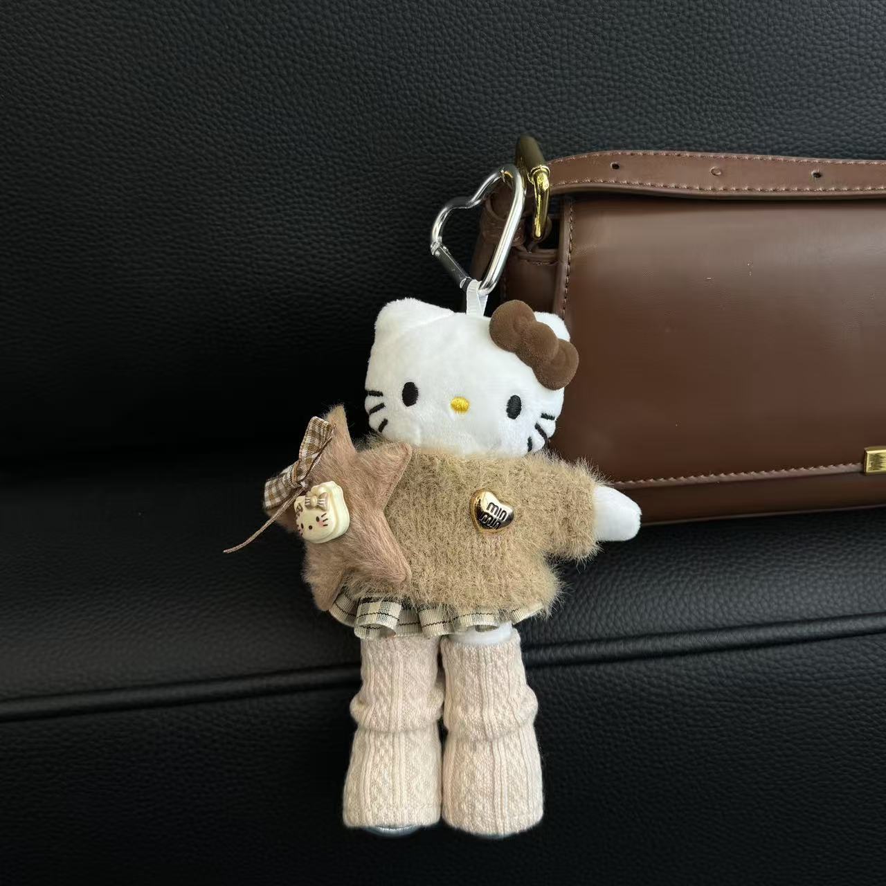 新品可爱いロングレギンスキティぬいぐるみスカートきせかえ人形ドレスins风人形饰りリュックサックキーホルダー