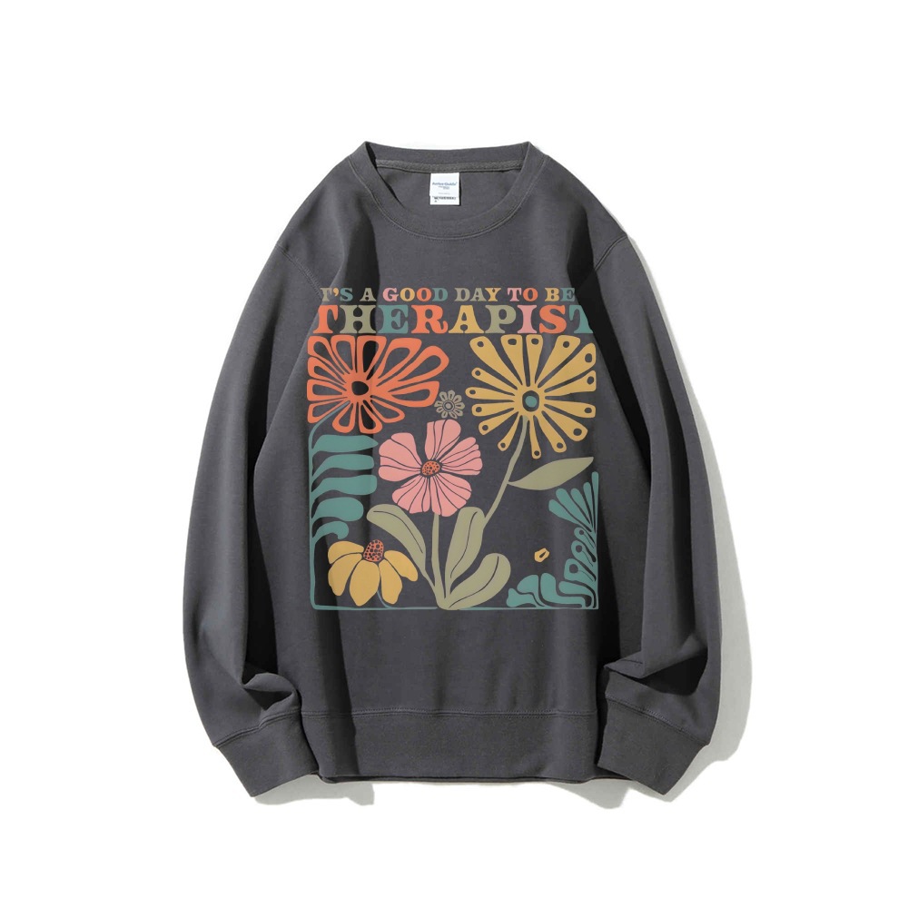 Therapist Sweatshirt Therapy Crewneck Counselor Sweatshirt M