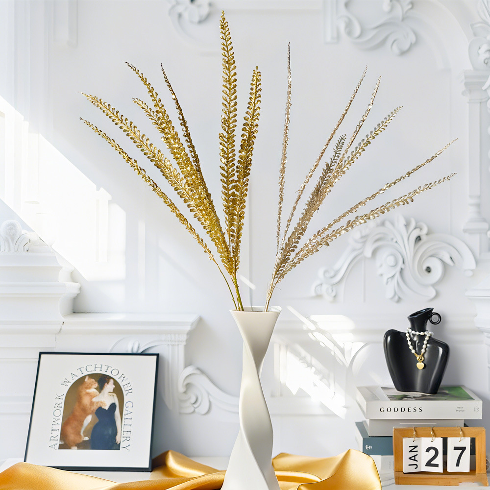 7 sequinilla doble pluma enchufe de estilo europeo INS Navidad decoración decorativa hermosa decoración de fiesta al aire libre