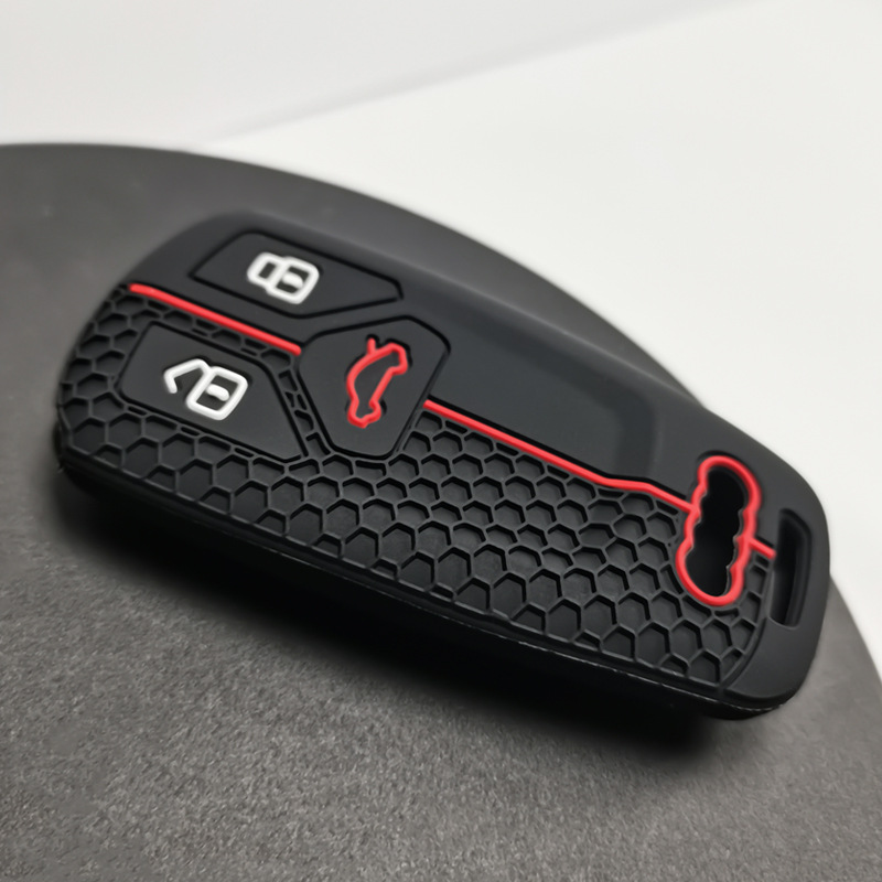 Suitable for Audi 22 silicone key set honeycomb pattern Audi Q7 a5TTRS4 RS5 silicone key set