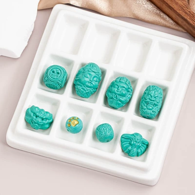 Magnesite Optimized Turquoise Spacer Zərgərlik ara hissələri
