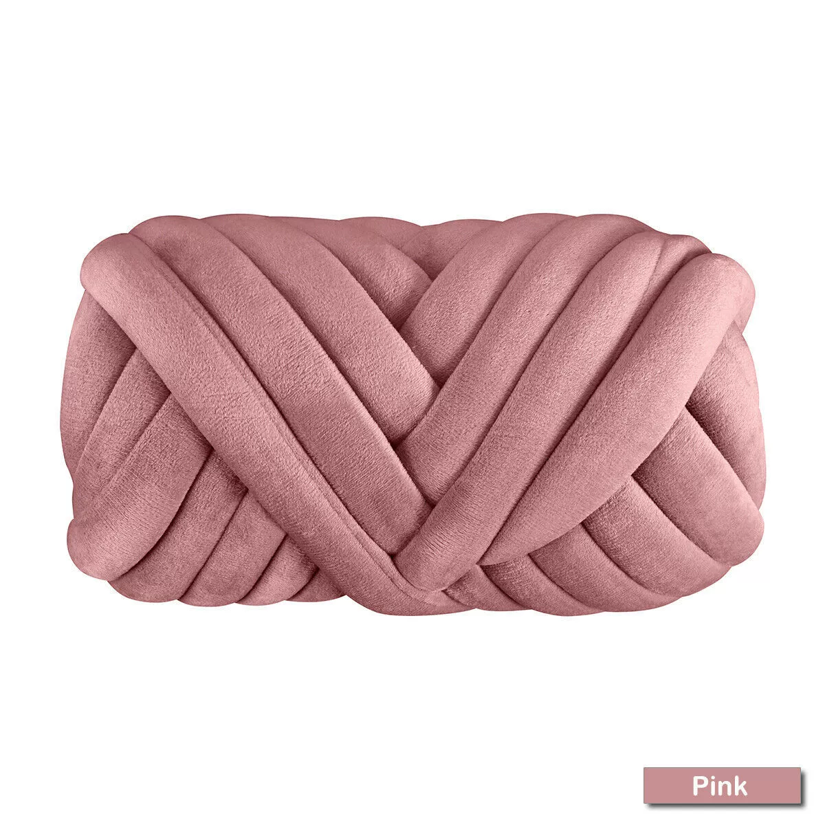 Кускай DIY пряжа для пледа, бархатное литьё хлопок, 1 кг (≈60 м), толщина 2,5 см