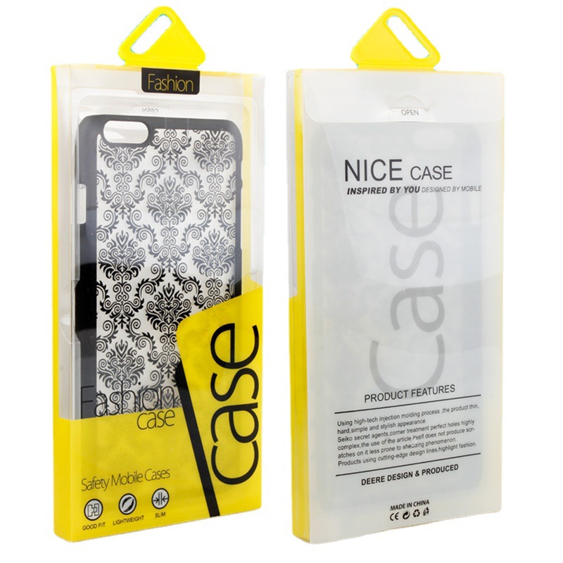 带挂钩通用手机壳包装 苹果13手机壳包装盒 PVC手机套包装KJ-654