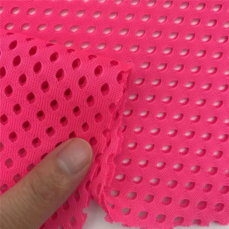 现货供应 镂空夹丝三明治网眼布 3D三层网布箱包办公椅鞋材面料