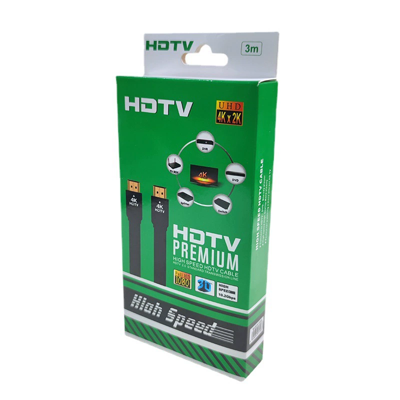 HDMI-кабель, версия 1.4, кабель HDMI 1,5 м, коробка, 4K высокое разрешение, кабель для подключения к компьютеру