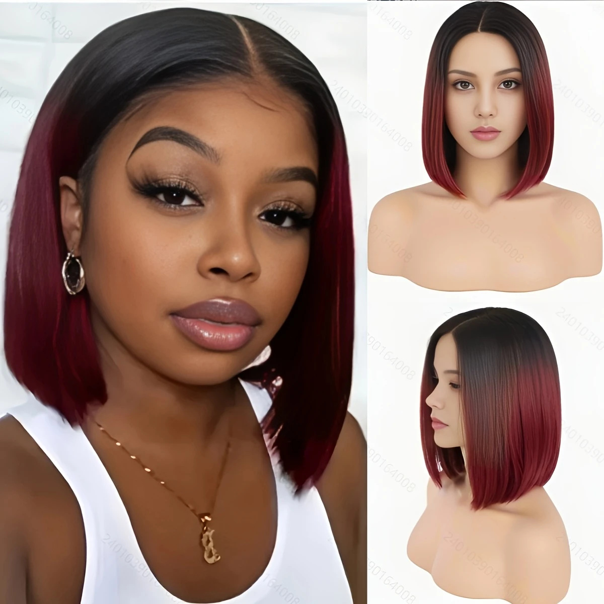 블랙 그라데이션 레드 BOBO