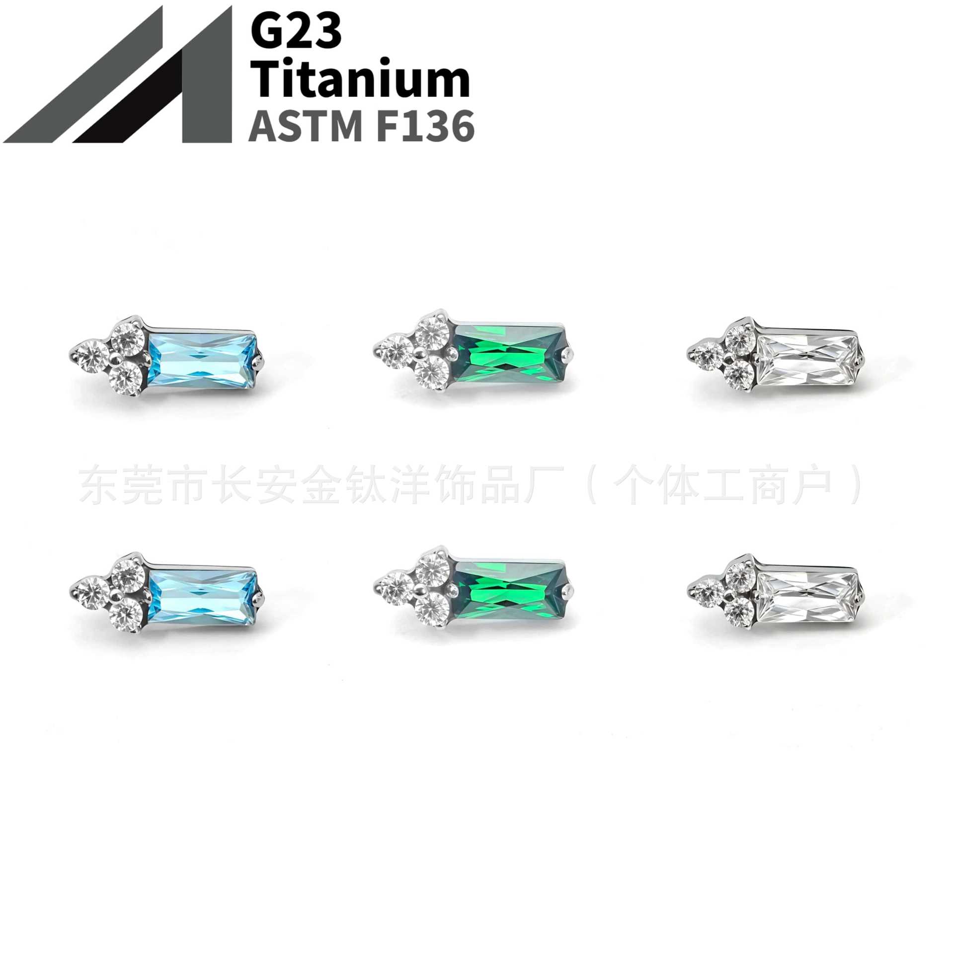 16G labret stud size and finish detail